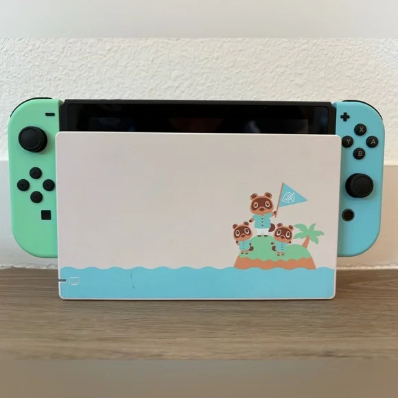 Limited Edition Animal Crossing Nintendo Switch Console - Picture 1 of 10
